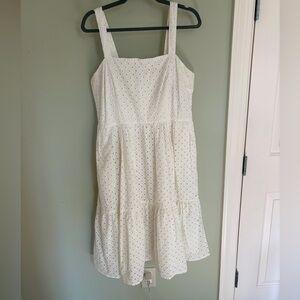 Vince Camuto White Eyelet Dress